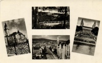 15 db régi városképes képeslap, Magyarország, sok Pécsi lappal, vegyes minőség / 15 old Hungarian town-view postcards, lots of Pécs, mixed quality
