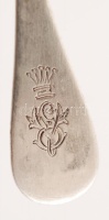 6 db jelzett, ezüst kiskanál / 6 silver spoons 67,7g