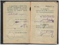 1915 Félárú jegyváltásra jogosító fényképes MÁV-igazolvány királyi járásbíró, később járásbírósági alelnök felesége részére
