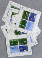 JUGOSZLÁVIA több példányos tétel a 70-es 80-as évekből nagyon sok blokkal, kisívvel 3 db ívberakóban / YUGOSLAVIA multiple stock with a lot of blocks and minisheets in 3 sheet albums (min. Mi EUR 800.-)