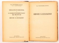 Weninger Antal: Orvos a lélekért. Bp., 1941, Vörösváry Kiadóvállalat. Kiadói félvászon kötésben. A borítótáblák enyhén sérültek.