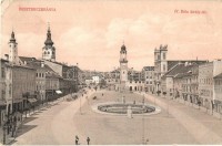 10 db RÉGI történelmi magyar városképes lap; Vác, Budapest, Szombathely, Pannonhalma, Eperjes, Besztercebánya / 10 pre-1945 historical Hungarian town-view postcards