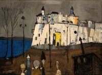 Bornemisza László (1910-1995): Esti város