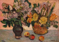 Schéner Mihály (1923-2009): Csendélet vázákban