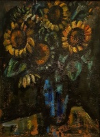 Tobisch Ilona (1900-1985): Napraforgós csendélet