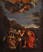Ismeretlen festő (XVIII. század): Krisztus megkeresztelése