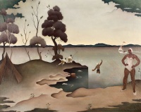 Basilides Barna (1903-1967): Balatoni strand