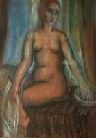 Schönberger Armand (1885-1974): Fürdés előtt
