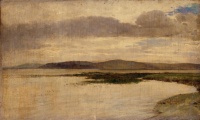 Aggházy Gyula (1850-1919): Balatoni látkép