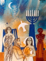 László Drégely (1932-1990): Menorah