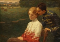 Tihamér Margitay (1859-1922): Contemplating Woman