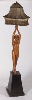Jenő Szervátiusz (1903-1983): Floor Lamp with Woman Figure