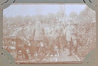 24 db német katonai lap, nagyrészt fotólapok kis albumban / 24 German military cards in album