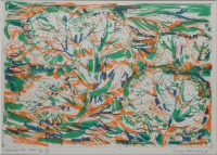 Bizse János (1920-1981): Virágzó fák 1977