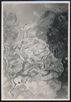 cca 1932 Kinszki Imre (1901-1945) budapesti fotóművész  ,,Tükröződés'című vintage alkotása, pecséttel jelzett, 17,8x12,5 cm