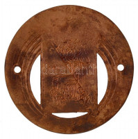 ~1930-1940. 'KAC (Kispesti Athletikai Club) 1909' zománcozott autó-motorsport jármű jelvény, hátlapon 'BERÁN N' gyártói jelzéssel (84mm) T:1 / Hungary ~1930-1940. 'KAC (Kispesti Athletikai Club) 1909' enamelled Automobile and Motor Sport