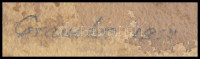 Sztaskó Gyula (1923-1998): Virágok. Akvarell, papír, jelzett, sérült, 17×35 cm