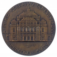 Reményi József (1887-1977) 1934. 'A M. Kir. Operaház 50 éves fennállásának emlékére' Br emlékérem (70mm) T:1-,2 HPII 2249.