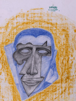 GYULA HORNYÁNSZKY (1924-1995) - Abstract male portrait