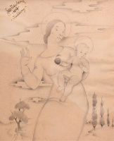 BARNA BASILIDES (1903-1967) - Christmas, 1947