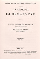 Wenzel Gusztáv: Árpád-kori új okmánytár. I-XIII. köt. Codex Diplomaticus Arpadianus Continuatus. Pápa, 2001-2003, Jókai Mór Városi Könyvtár. Kiadói papírkötés, egy-két sarkán kis gyűrődéssel, jó állapotban.