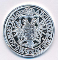 DN 'Magyar tallérok utánveretben - III. Ferdinánd tallérja 1637' Ag emlékérem tanúsítvánnyal (20g/0.999/38,6mm) T:PP kis fo.