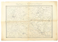 cca 1879 Umgebungen von Kecskemét und Csongrád / Kecskemét és Csongrád környékének térképe, 1 : 144.000, rézmetszet, kis sérülésekkel, 47x33,5 cm