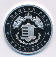 DN 'A magyar pénz krónikája - Búcsú a forinttól' Ag emlékérem tanúsítvánnyal (20g/0.999/38mm) T:PP