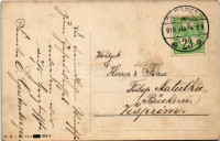 1910 Budapest XIV. Városliget, Vajdahunyad vára. Glückliches Neujahr! Újévi üdvözlet. Emil Gerstenberger Baumeister (vágott / cut)
