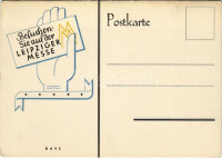 Besuchen Sie auf der Leipziger Messe / Leipzig Trade Fair advertisement card s: Baus (EK)