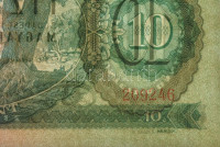 1949. 10Ft 'A 257 209246' T:I / Hungary 1949. 10 Forint 'A 257 209246' C:UNC Adamo F3