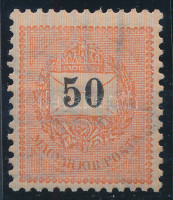 1898 Feketeszámú 50kr 12 : 11 3/4 fogazással (50.000)
