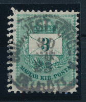 1881 3kr függőleges kettős fogazással