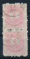 1874 5kr elfogazott pár gépszínátnyomattal 'KÖRMÖCZBÁNYA'