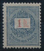 1889 Feketeszámú elektro 1Ft 12 : 11 3/4 fogazással (90.000)