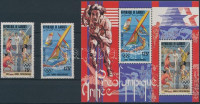 1983 Nyári olimpia: Los Angeles sor Mi 361-362 + blokk Mi 75 A