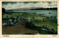 1939 Leányfalu, Strand, fürdőzők. Hangya szövetkezet kiadása (fl)
