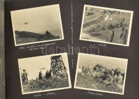 Repülés, repülőmodellezés - ,,Justice for Hungary' - ,,és mégis repülünk' 1933-1939. Egyedi fotóalbum 102 eredeti, beragasztott fényképpel, mindegyik alatt kézzel feliratozva. Az 1936-1938 közötti modellező versenyek után a