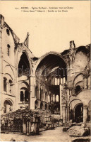 Reims, Église St. Remi, Interieur vers le Choeur / WWI ruins (EK)