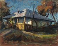 Bozsó János: Lévai tanya, 1964