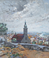 Halvax Gyula: Pozsonyi látkép, 1963