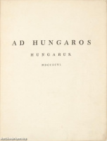 [Birkenstock, Johann Melchior von]: Ad Hungaros Hungarus