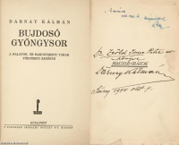 Darnay Kálmán: Bujdosó gyöngysor (dedikált példány)