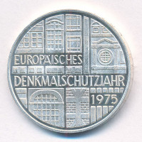 Német Szövetségi Köztársaság 1975F 5M Ag 'Európai műemlékvédelmi év' T:1,1-Federal Republic Germany 1975F 5 Mark Ag 'European Monument Protection Year' C:UNC,AU Krause KM#142