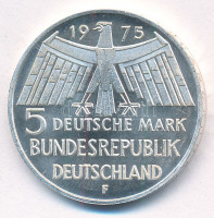 Német Szövetségi Köztársaság 1975F 5M Ag 'Európai műemlékvédelmi év' T:1,1-Federal Republic Germany 1975F 5 Mark Ag 'European Monument Protection Year' C:UNC,AU Krause KM#142