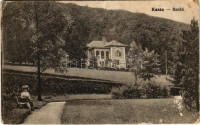 1916 Kassa, Kosice; Bankó fürdő szálloda. Özv. Bodnár Ferencné kiadása / spa hotel in Bankov (kopott sarkak / worn corners)