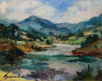 AGRICOLA Lídia (1914 - 1994): Zazar-part Nagybányán