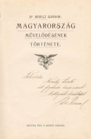 BERECZ SÁNDOR • Magyarország művelődésének története.