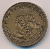 Tóth Sándor (1933-2019) 1999. 'Magyar Éremgyűjtők Egyesülete - Széchenyi Ferenc Jutalomérem' bronz piedfort emlékérem (42,5mm) T:UNC Adamo BPa2