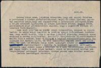 cca 1954? gróf Széchenyi Zsigmond (1898-1967) vadász, utazó, író autográf aláírással ellátott, gépelt levele Bokor Dezső (1894-1963) szerkesztő, kiadó részére, benne: 'Kedves Bokor uram, Privátim értesítem, hogy mai nappal